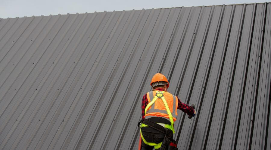 Professional metal roof installation in Dix, IL